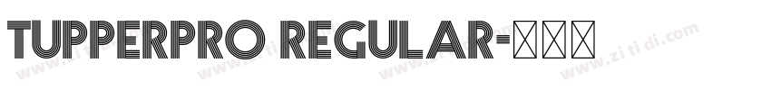 TupperPRO Regular字体转换 TupperPRO Regular字体转换